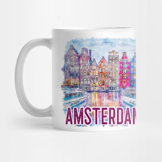 Amsterdam Skyline by AllWellia